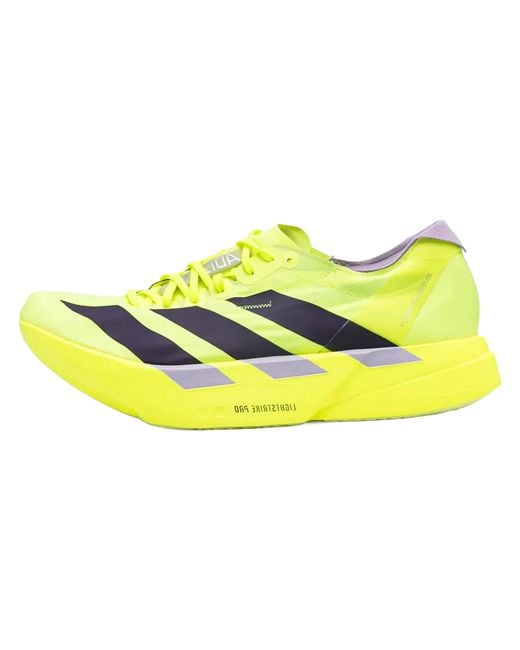 Adidas Yellow Adizero Adios Pro 4 "Solar Aurora Plum Powder Plum" Jp6623" for men