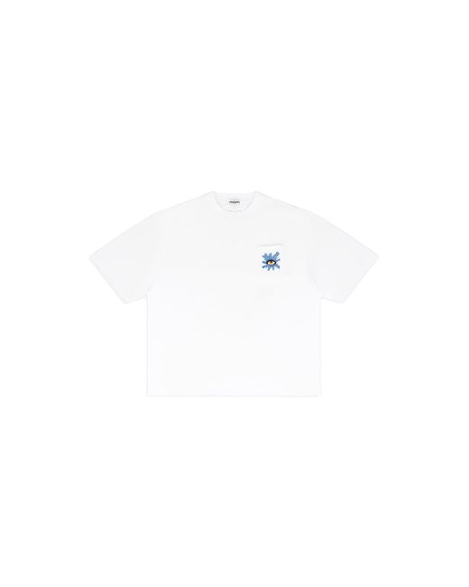 House of Errors Black All Seeing Pocket T-Shirt Hoe Tsh Asp Wht" for men