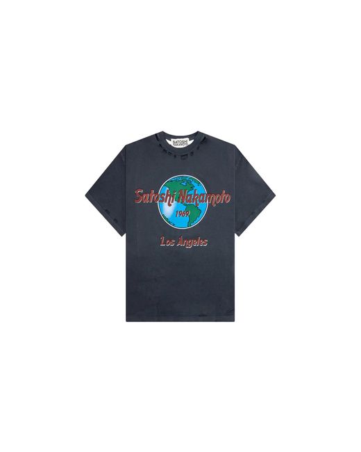 Satoshi Nakamoto Blue 1969 Rock T-Shirt Sat083" for men