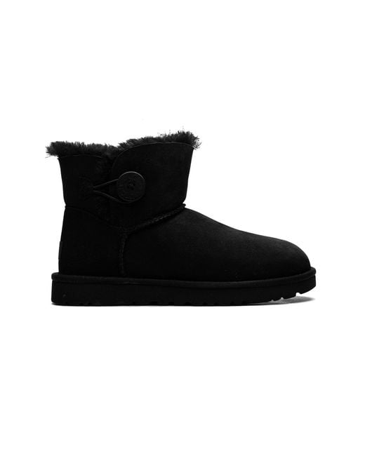 Ugg Black Mini Bailey Button Boot 1016422 Blk"