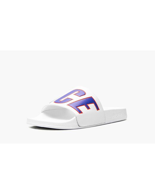 Palace White Sliders for men