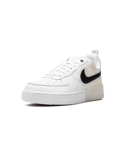 Nike Black Air Force 1 Low React Dv0808 101" for men