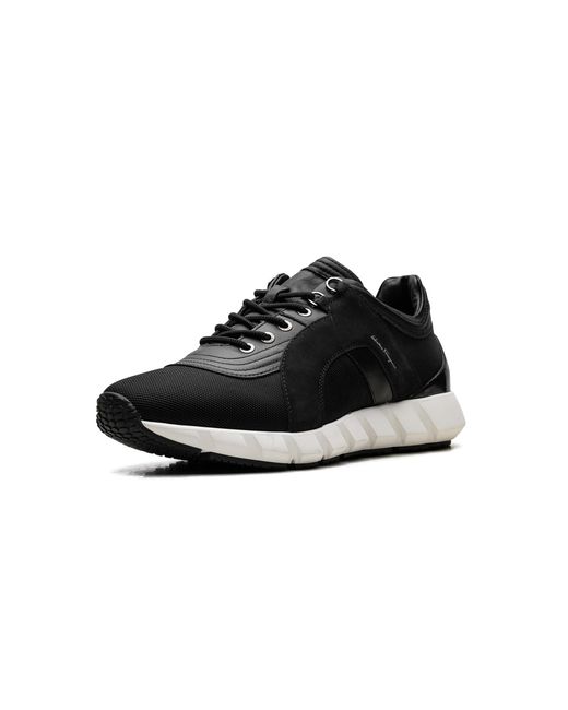 Ferragamo Black Alpe Low Top Sneakers Leather" 0686221 Tz U 53023" for men