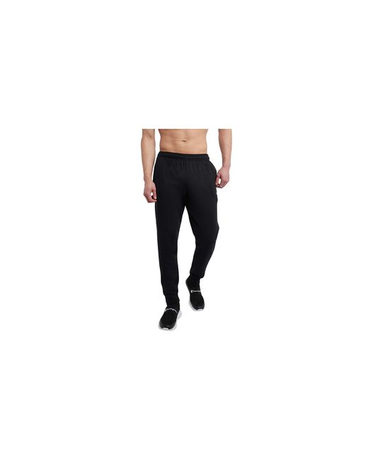 Champion Black Powerblend Sweats Retro Jogger Pants Cp1022 003" for men