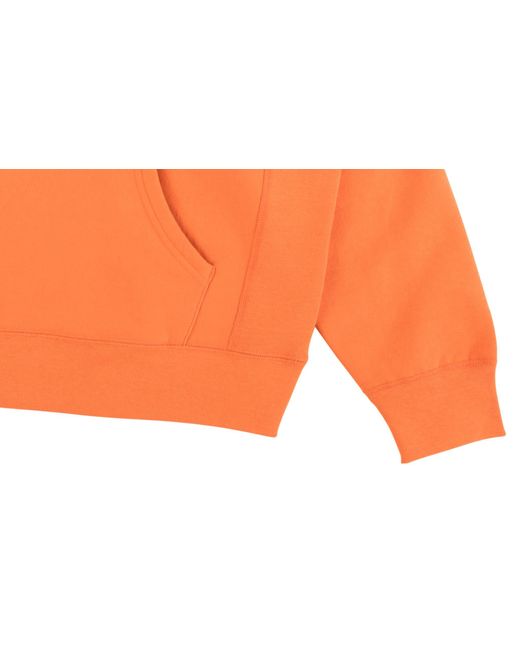 Supreme Orange Tonal S Logo Hooded Sweatshirt for men