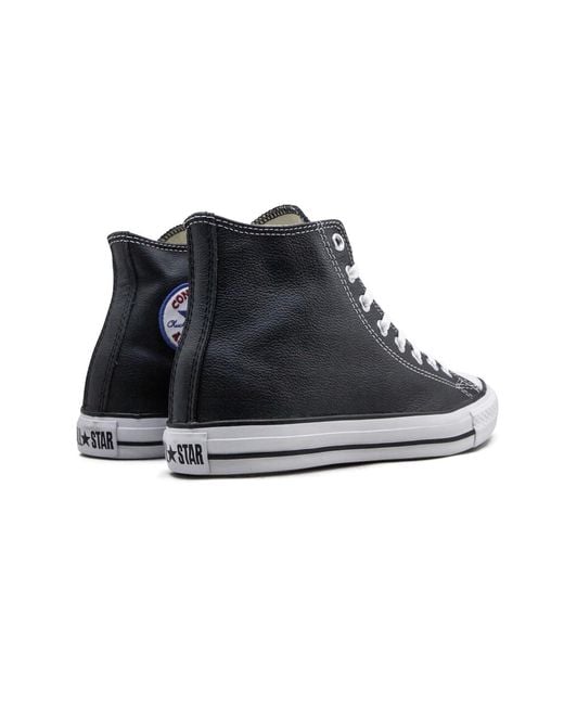 Converse Black Chuck Taylor All Star Hi Leather" 1S581" for men