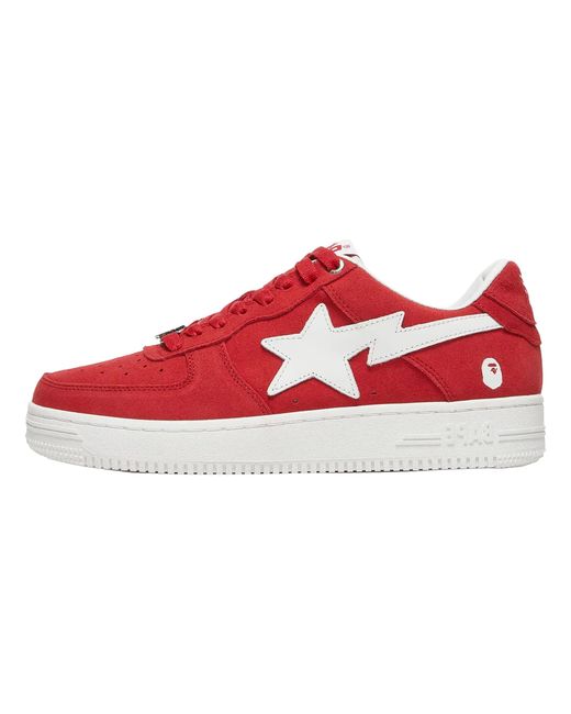 A Bathing Ape Red Sta Low "Suede Pack for men