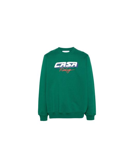 Casablanca Green Racing Logo Sweater & Ms24-Jtp-001-08" for men