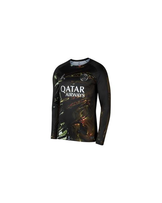 Nike Black Dri-Fit Football Long-Sleeve Replica Jersey "Paris Saint-Germain 2026 Stadium Night Edition" Ib3146 011" for men