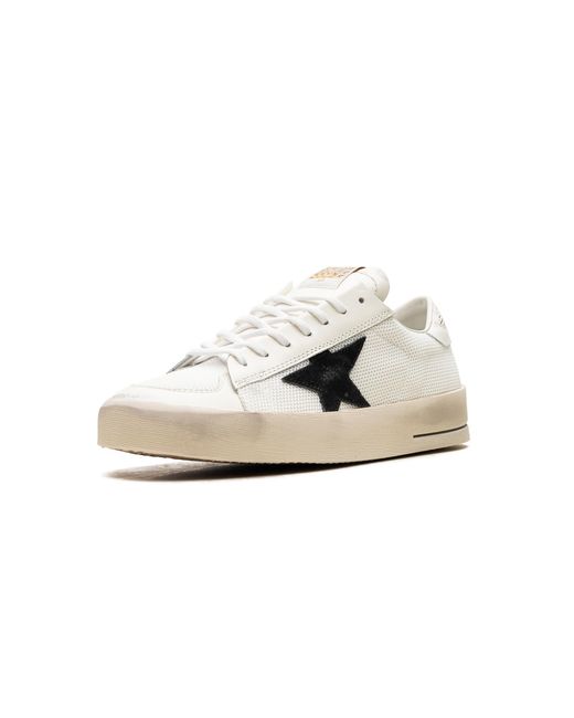 Golden Goose Deluxe Brand Black Stardan Net Upper Shiny Leather Toe And Heel Suede Star Gmf00328.F003028.10283" for men