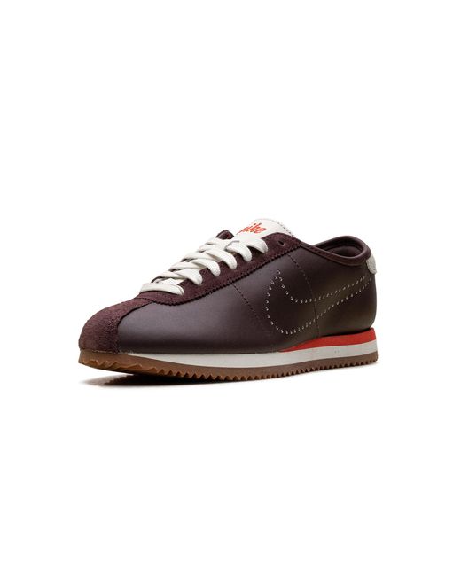 Nike Black Cortez Leather "Perforated Swoosh