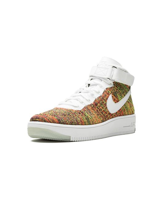 Nike Black Af1 Ultra Flyknit Mid "Multi-Color" 817420 700" for men