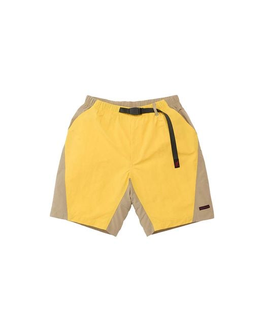 Gramicci Yellow Nylon Block Short "Banana" G6Sm-P033-Bnn" for men