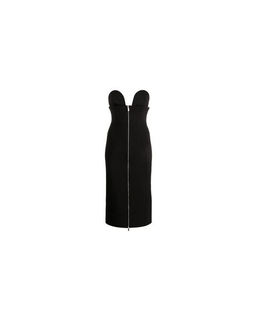 Off-White c/o Virgil Abloh Black Strapless Stretch Crepe Midi Dress Owdb465S23Jer0011000"