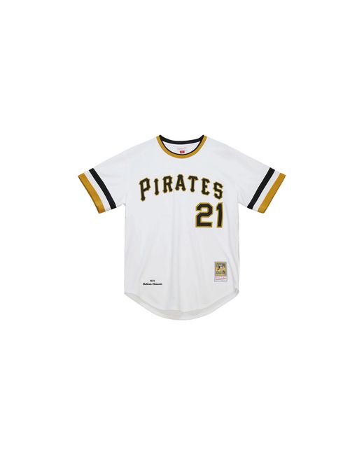 Mitchell & Ness Black Mlb Roberto Clemente Home Jersey "1971 Pittsburgh Pirates – Ajy15616 Ppi71Rclwhit" for men