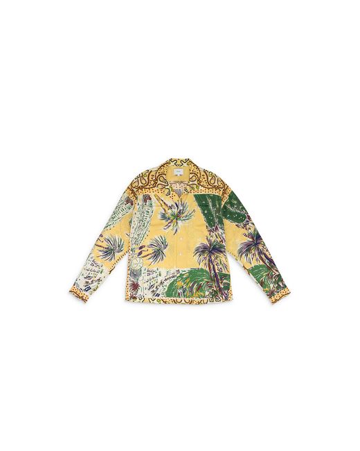 Rhude Black Palmina Silk Ls Button-Down Shirt "Multi Rhss24Sr03174108 Mul" for men