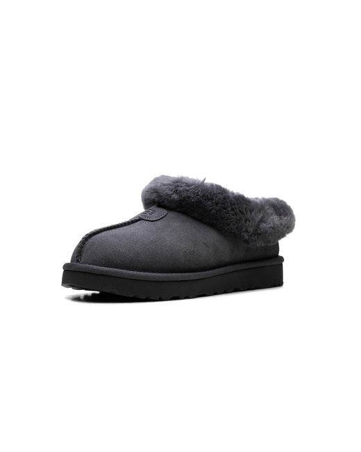 Ugg Black Tazzette Genuine Shearling Collar Slipper "Obsidian" 1134810 Obs"