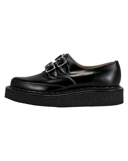 Comme des Garçons Black George Cox Zip Belt Double Strap Creeper Pz K113 001 Blk" for men