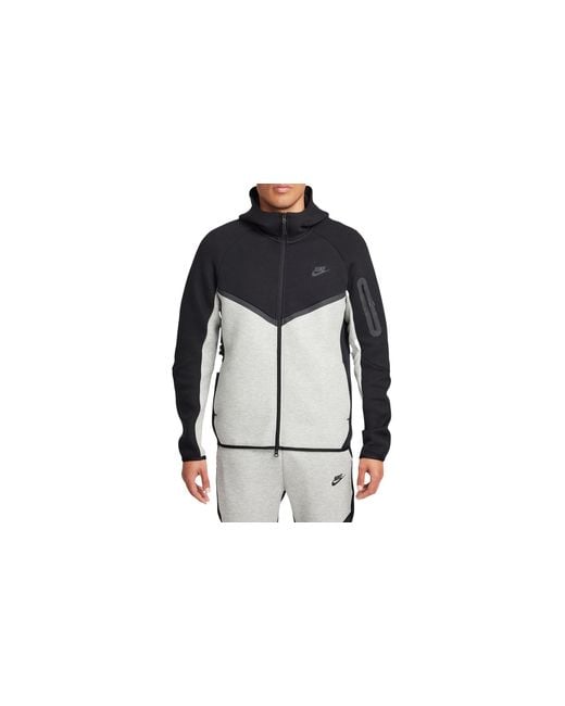 Nike Black Tech Full-Zip Windrunner Hoodie /Dark Heather- Hv0949 011" for men
