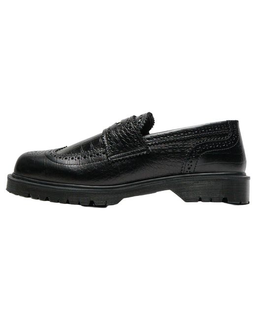 Dr. Martens Black Croc Emboss 3989 Loafer Analine" 41758001" for men