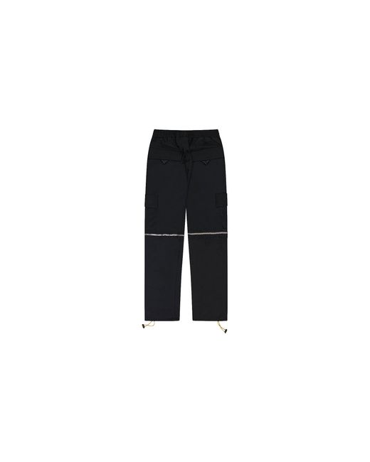 Rhude Black Half Zip Cargo Pants Rhd-Mbtm-0237" for men