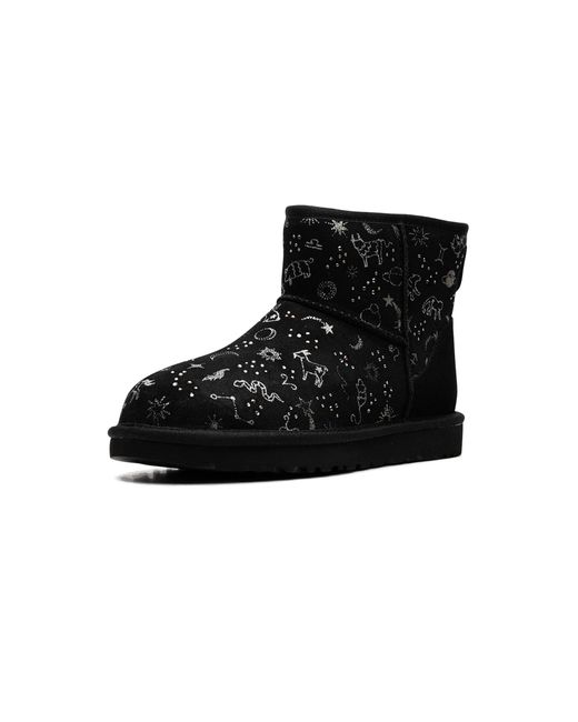 Ugg Black Classic Mini "Zodiac