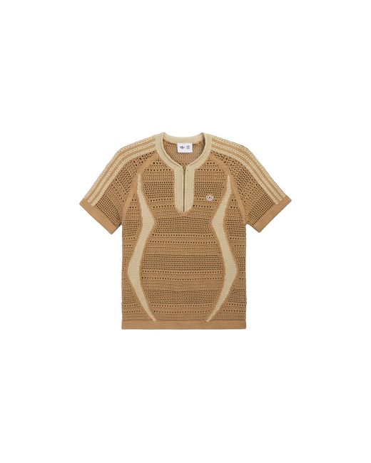 Adidas Black Clot Edison Chen Knit Jersey T-Shirt "Cardboard" Ke7069" for men