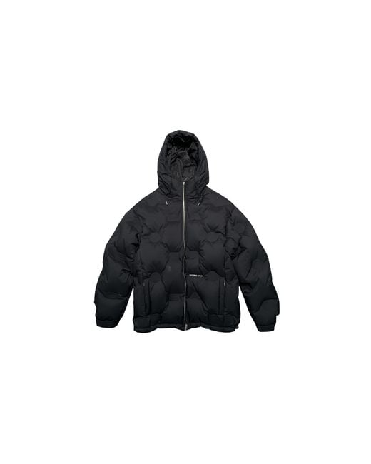 A Bathing Ape Black Debossed Monogram 700 Fill Down Jacket Dn M144051" for men