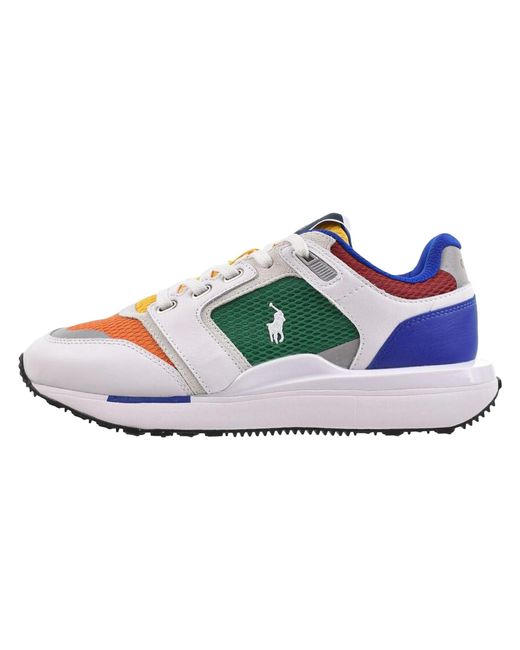 Polo Ralph Lauren Blue Train 89 V2 Multi Sneaker 809P09754 001" for men