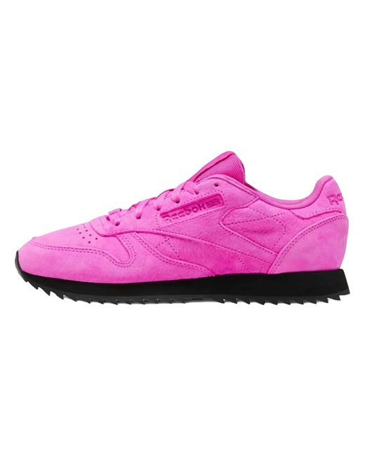 Reebok Purple Classic Leather Ripple "Dynamic" Fv5498"