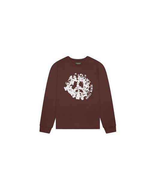 DENIM TEARS Brown Peace Wreath Long Sleeve T-Shirt Dt215" for men