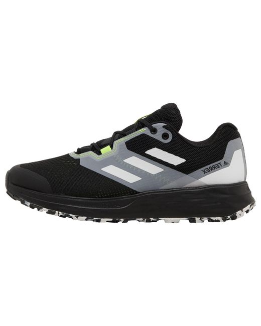 Adidas Black Terrex Two Flow Trail "Core Crystal" Fw2582" for men