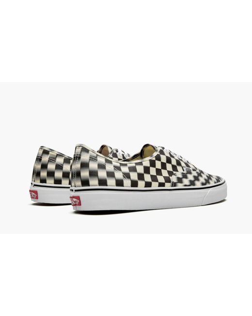 Vans Black Authentic "blur Check" Shoes for men