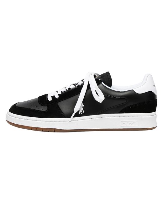 Polo Ralph Lauren Black Court Sneaker 809834463 001" for men