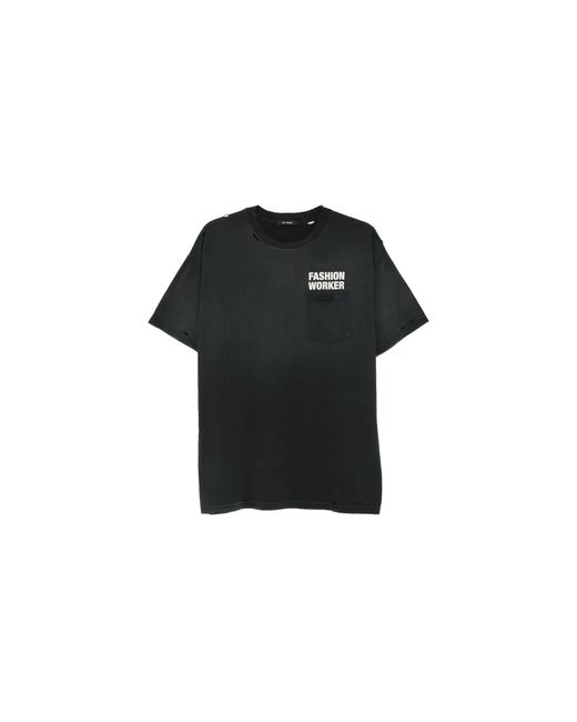 Willy Chavarria Black Fashion Worker Easy T-Shirt Wcjsy0196 001" for men