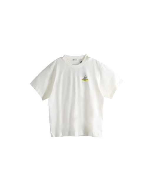 Burberry Black Ryan T-Shirt "Chalk" 8119044" for men
