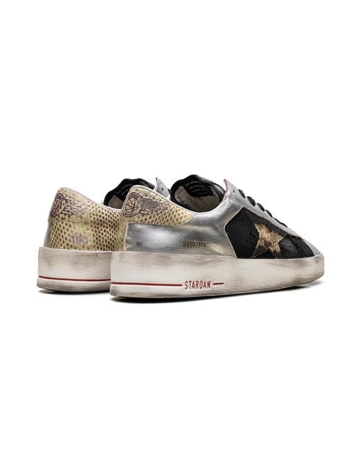 Golden Goose Deluxe Brand Black Stardan Lab Leather And Mesh With Golden Star" Gmf00128 F006429 82783" for men