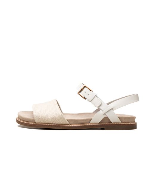 Clarks Black Corsio Strap "Natural Canvas" 26152042"