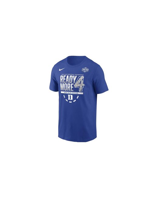 Nike Blue Ncaa Duke Devils Final Four T-Shirt P032830 Rfduke" for men