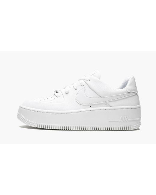 Nike Air Force 1 Sage Lo Mns "triple White" Shoes in Black | Lyst