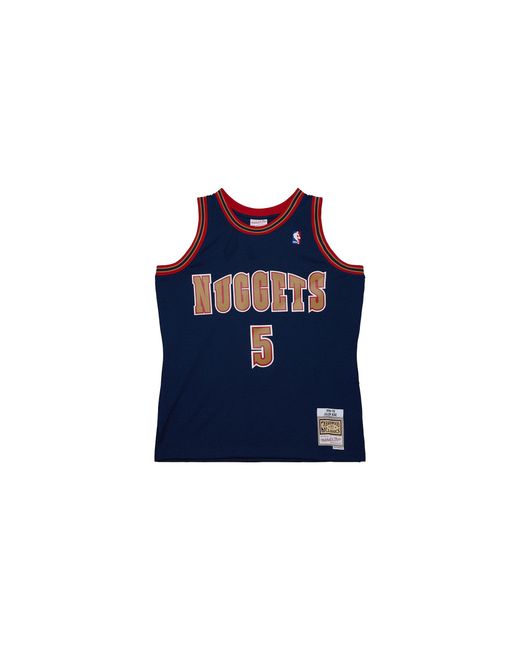 Mitchell & Ness Blue Dark Jersey "Nba Nuggets 1994 Jalen Rose" Smjy6529 Dnu94Jrsasbl" for men