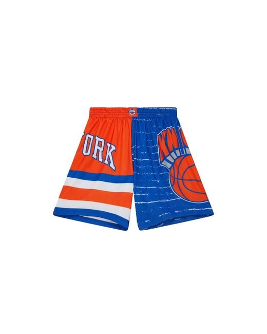 Mitchell & Ness Blue Jumbotron 3.0 Shorts "Nba Knicks" Pshr4984 Nykyypppmtwh" for men