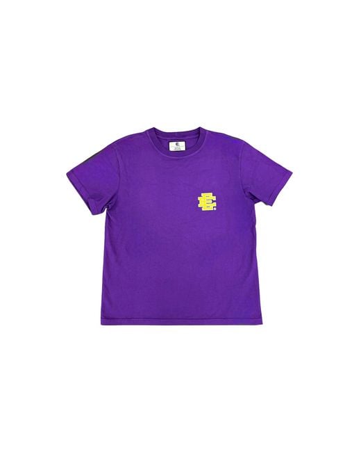 Eric Emanuel Purple Ee Basic/Core T-Shirt Fw25 "Grape Ee912" for men