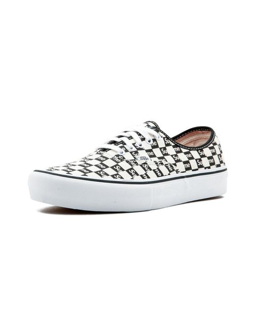 Vans Black Authentic Pro "Checkered" Vn000Q0Djlw" for men