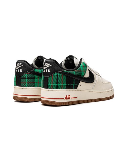 Nike Black Air Force 1 Low '07 Lx "Plaid Pale Ivory Stadium" Dv0791 100" for men