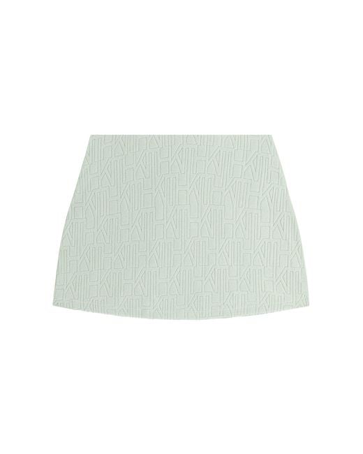 Kith Black Vera Monogram Towel Skirt "Moss" Khw060341 4008"