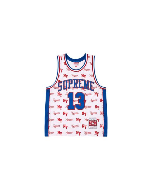 Supreme Black Mitchell & Ness Monogram Basketball Jersey "Ss26