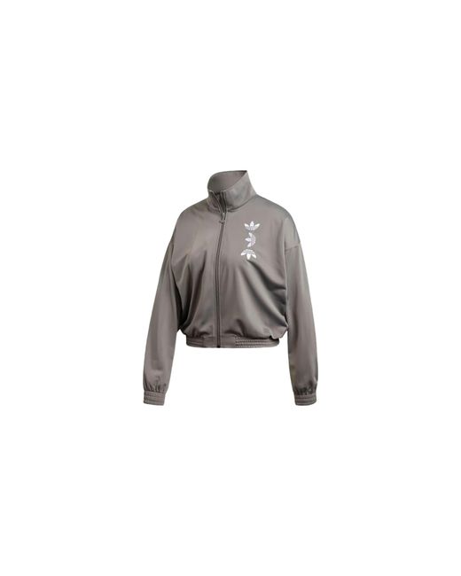 Adidas Black Originals Large Logo Track Jacket "Charcoal Solid Fs7219"