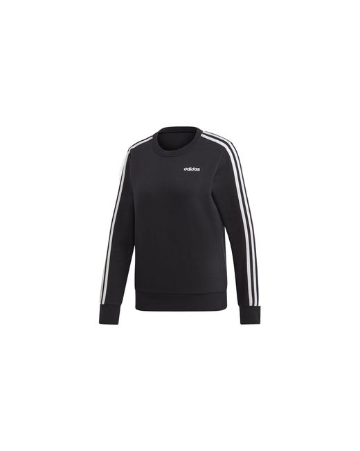 Adidas Black Essentials 3-Stripes Sweatshirt Dt5072"