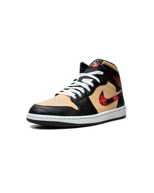 Nike Black Air 1 Mid Se "Tartan Swoosh" Dz5329 001" for men
